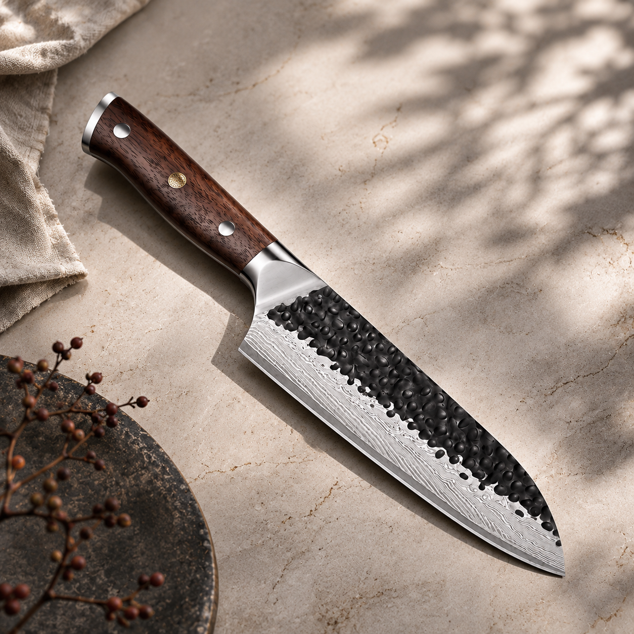 Santoku Essentiel · Noyer