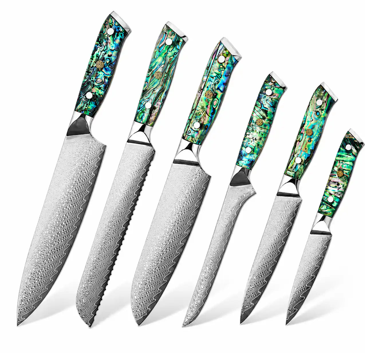 Set de 6 couteaux japonais - Collection Aora