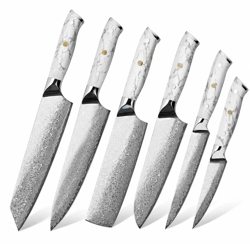 Set de 6 couteaux japonais - Collection Shiro