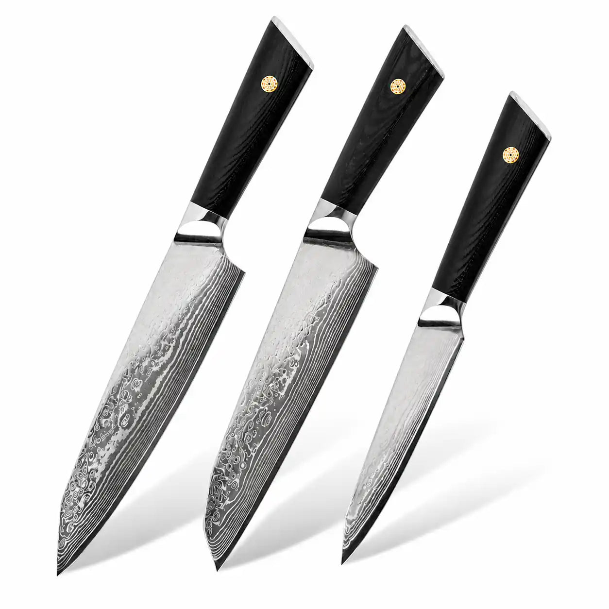 Set de 3 couteaux japonais - Collection Kuro