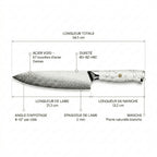 Couteau de chef Shiro