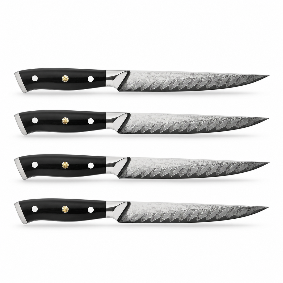 Lot de 4 couteaux à steak Naoki — vue horizontale