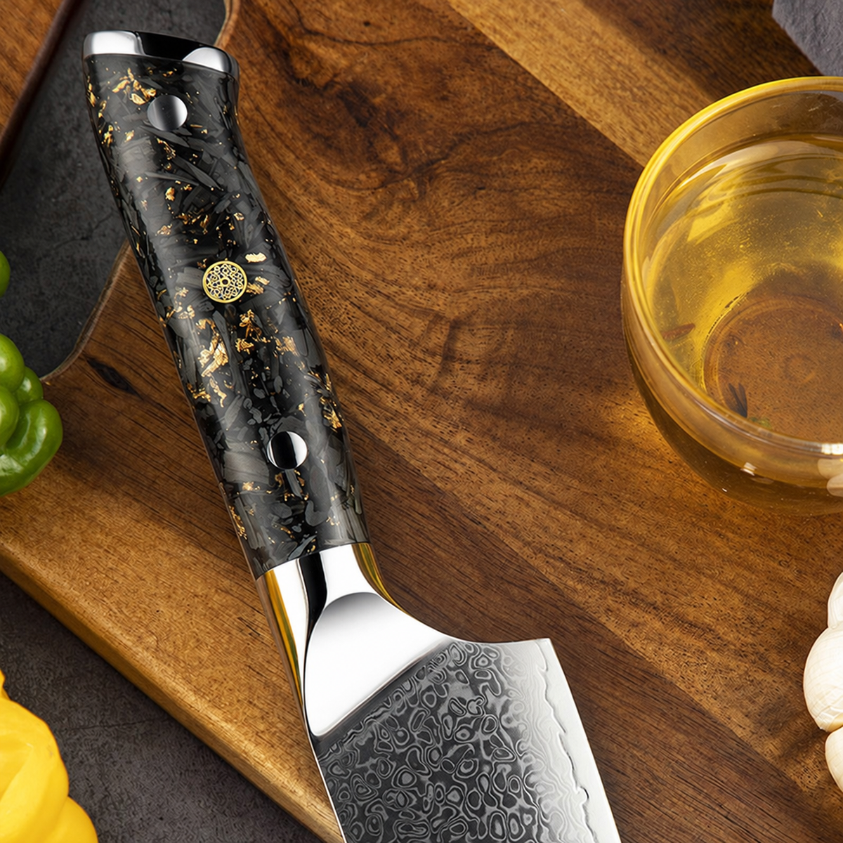 Kin santoku — vue de détail et mise en situation