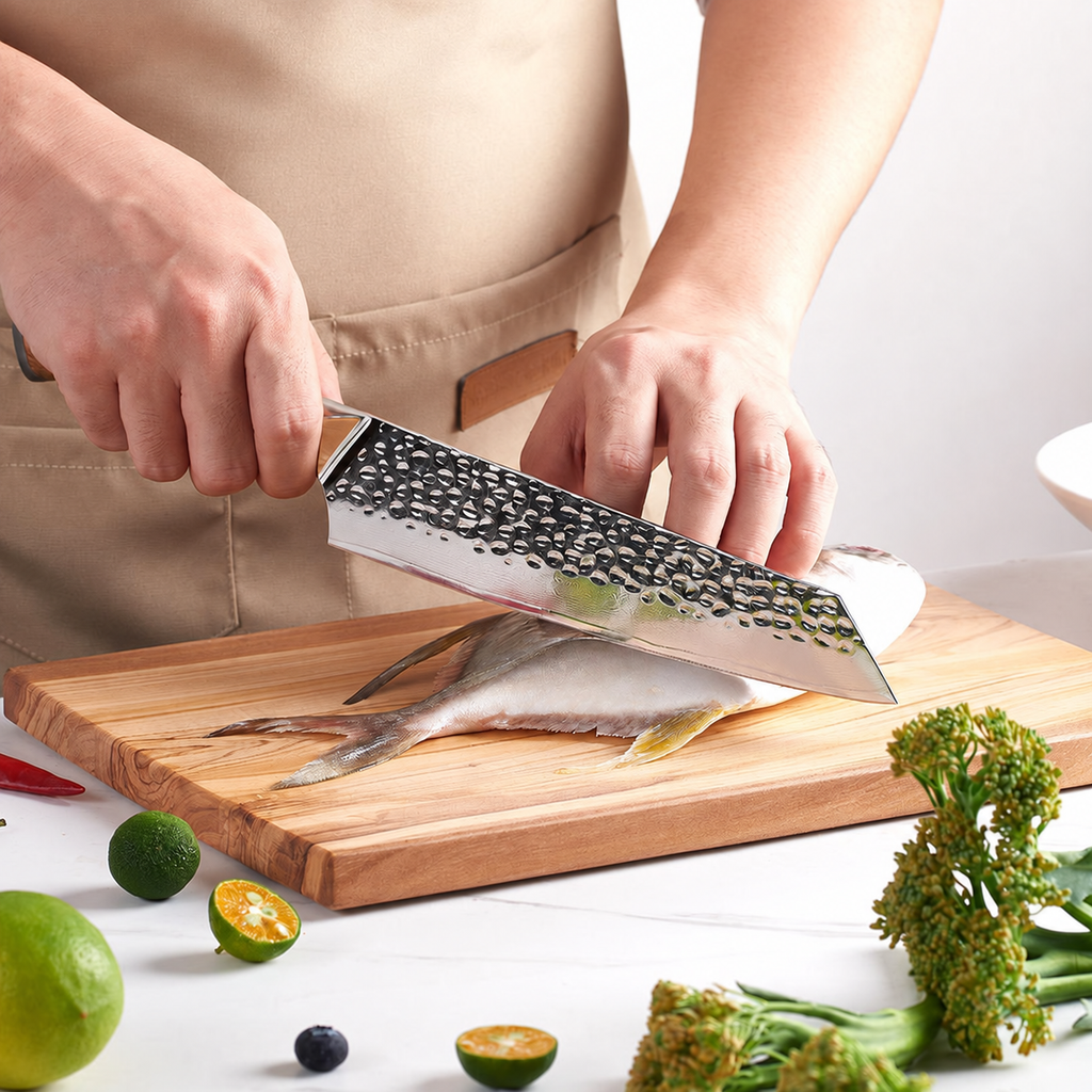Couteau Kiritsuke Kohaku — photographie fournisseur en situation