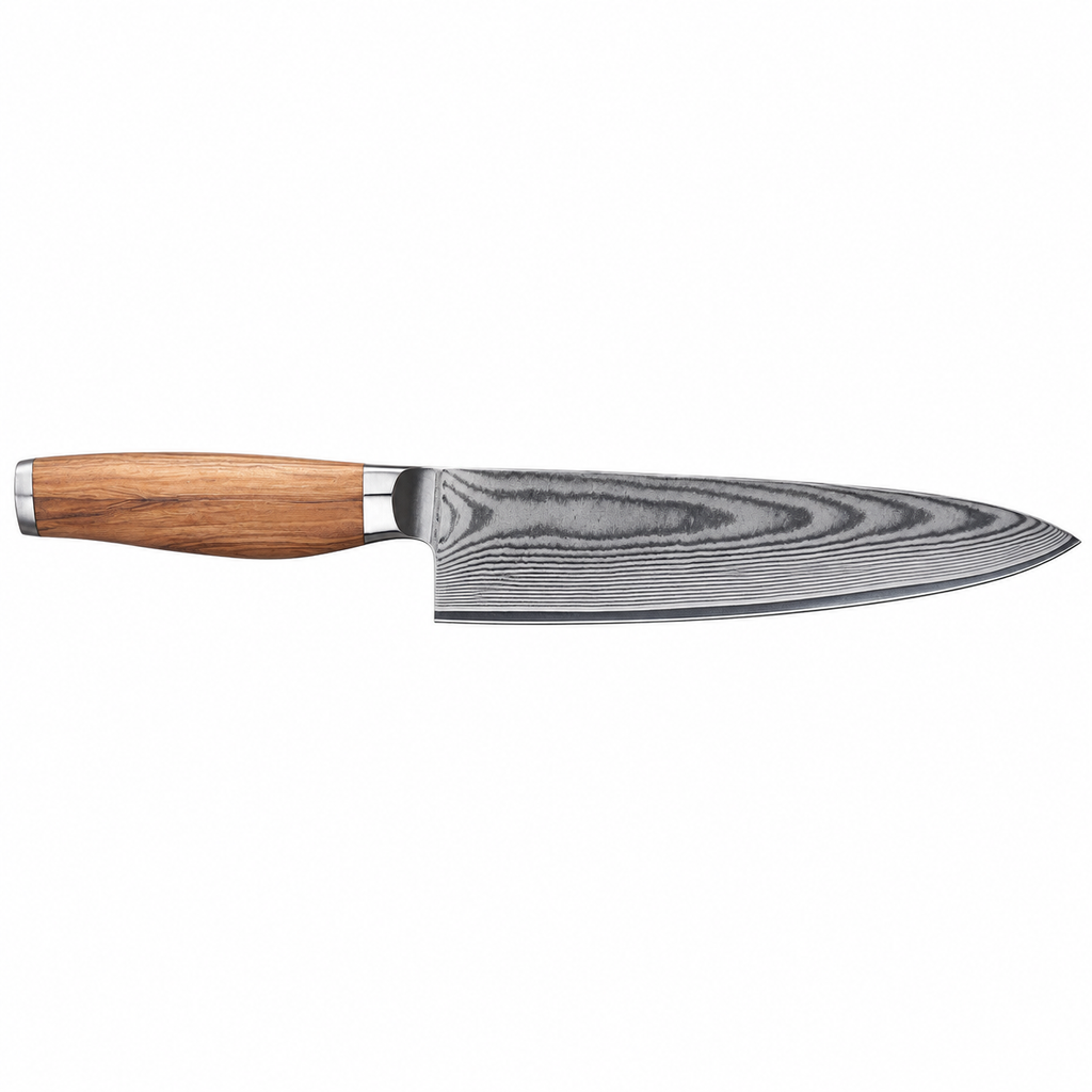 Couteau de chef Nagi — Damas et olivier