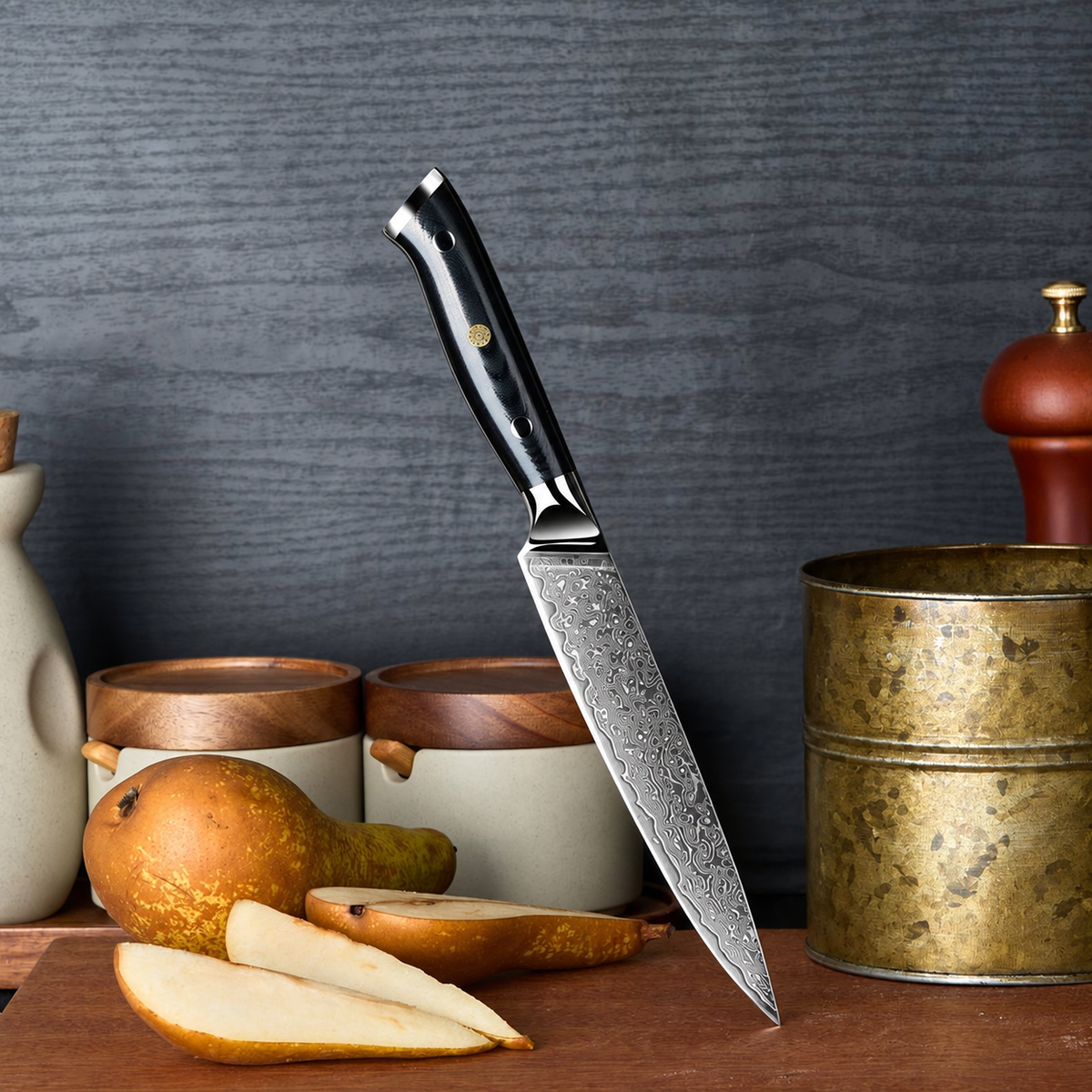 Set japonais Naoki — 2 couteaux — utilitaire — vue en cuisine